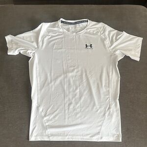 Under Armour Men's White Heatgear Compression T-Shirt Size XL